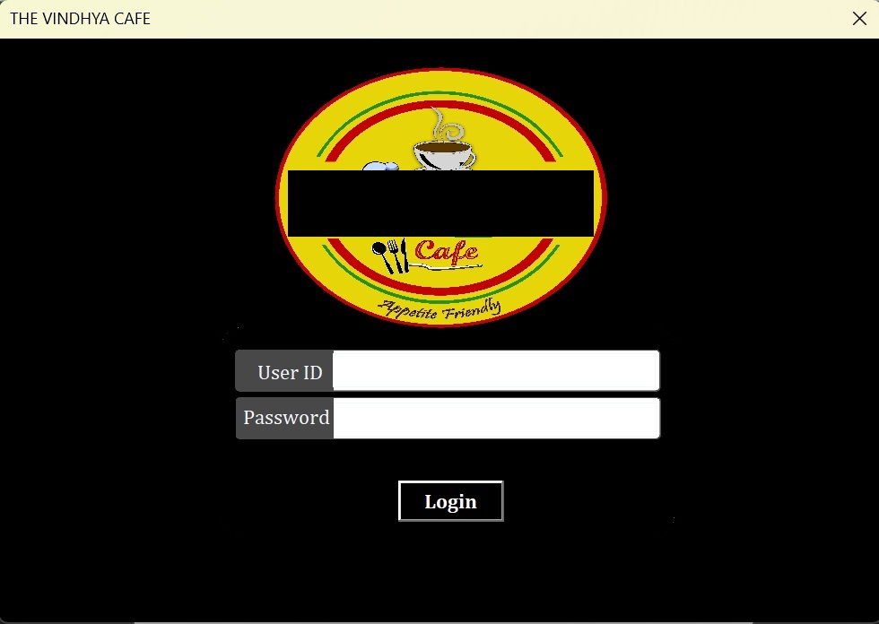 Cafe Billing System Screenshot